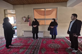 بازدید سرپرست شبکه بهداشت ماسال از مدرسه شبانه روزی دخترانه ی متوسطه ی اول ودوم روستای طاسکوه و اجرای برنامه های سلامت دانش آموزی