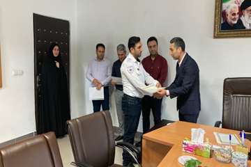 تقدیر از پرسنل فداکار اورژانس ۱۱۵ ماسال